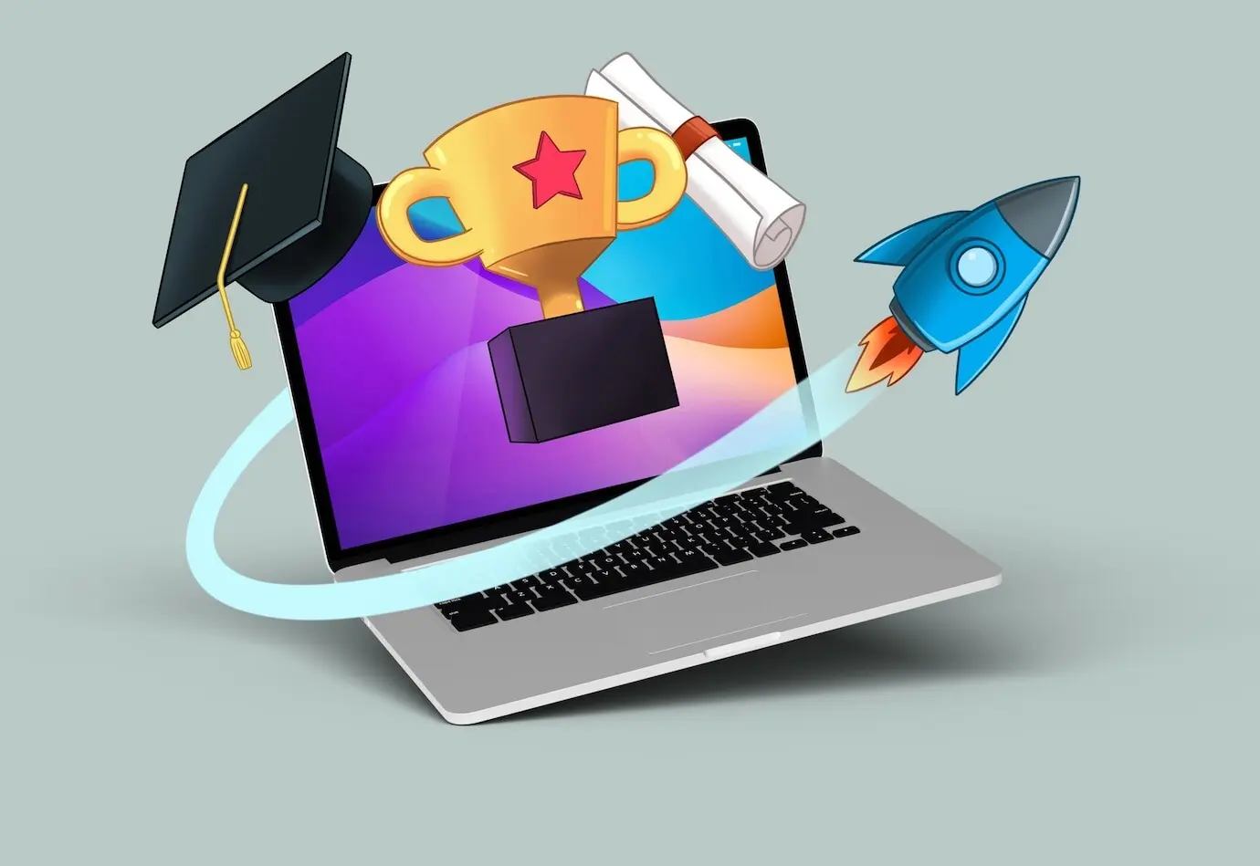 Kreatives Collagekonzept zur Gamification